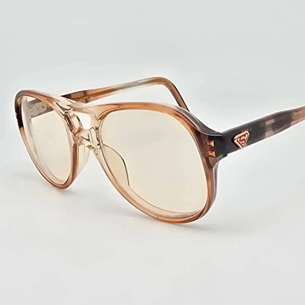 DC Comics Superman II CJ 1978 Brown Fade Kids Aviator Eyeglasses 45-18-135